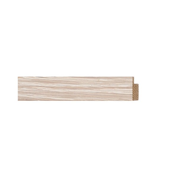 ENCADREMENT ( SANS VERRE ) "SOLID WOOD" CHÊNE CERUSE (SECTION CADRE : 20-15 (L X H mm)) Eurobaguette 1 - Colorart 