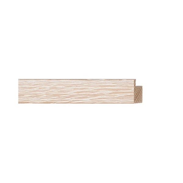 ENCADREMENT ( SANS VERRE ) "SOLID WOOD" CHÊNE CERUSE (SECTION CADRE : 20-20 (L X H mm)) Eurobaguette 1 - Colorart 