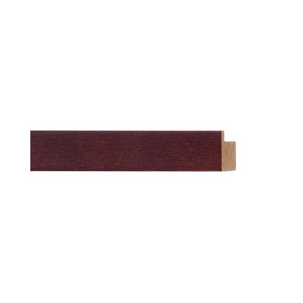 ENCADREMENT ( SANS VERRE ) "SOLID WOOD" CERISE TEINTE (SECTION CADRE : 20-20 (L X H mm)) Eurobaguette 1 - Colorart 